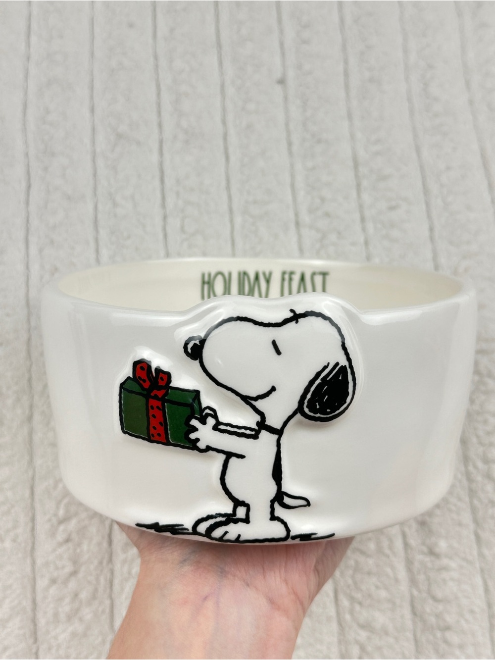 Rae Dunn Peanuts Snoopy Pet Bowl
